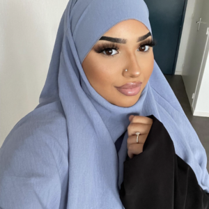 Khimar bleu jeans
