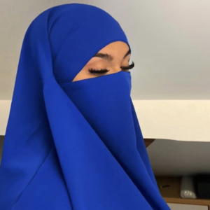 Khimar bleu roi