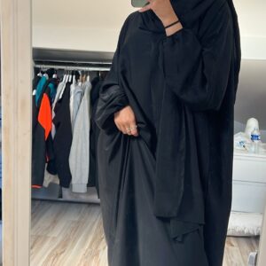 Abaya voile integer noir